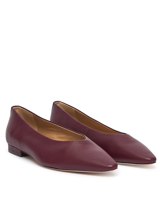 LAUREN RALPH LAUREN Balerinke LAUREN RALPH LAUREN Audri 802P18411006 Bordo rdeča