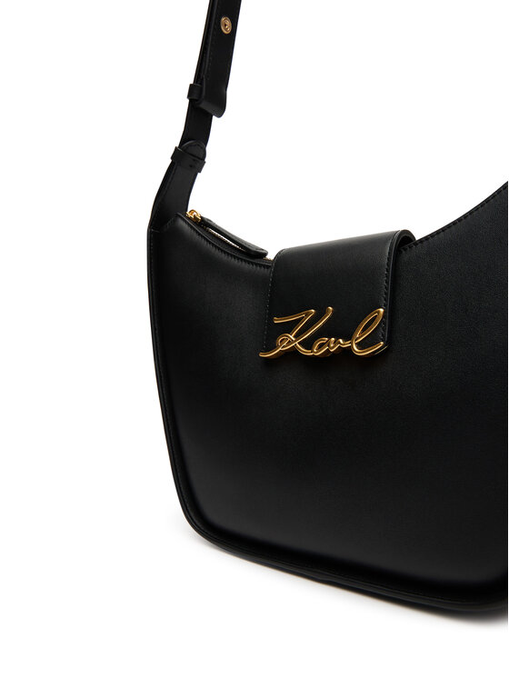 KARL LAGERFELD Ročna torba KARL LAGERFELD A3W30046 Črna