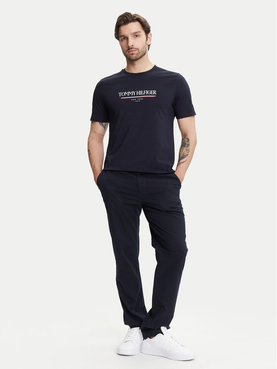 Tommy Hilfiger Tommy Hilfiger Marškinėliai Brand Love MW0MW40324 Tamsiai mėlyna Regular Fit