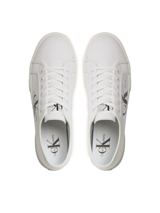 Calvin Klein Jeans Tenisówki Calvin Klein Jeans Essential Vulcanized 1 YM0YM00306 Biały