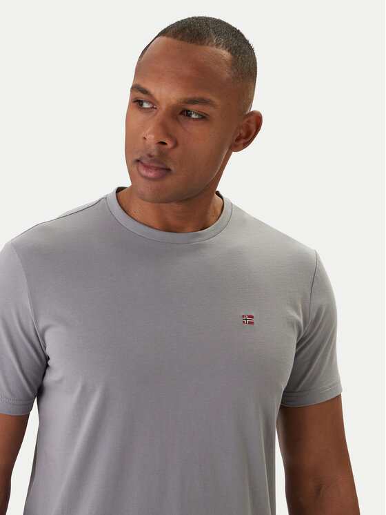 Napapijri Napapijri Camiseta Salis NP0A4H8D Gris Regular Fit