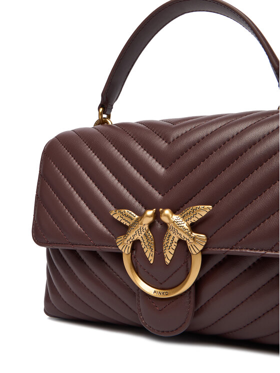 PINKO Kabelka PINKO Love Lady Puff Classic Cl Al 25-26 PLTT 100043 A0GK Bordová