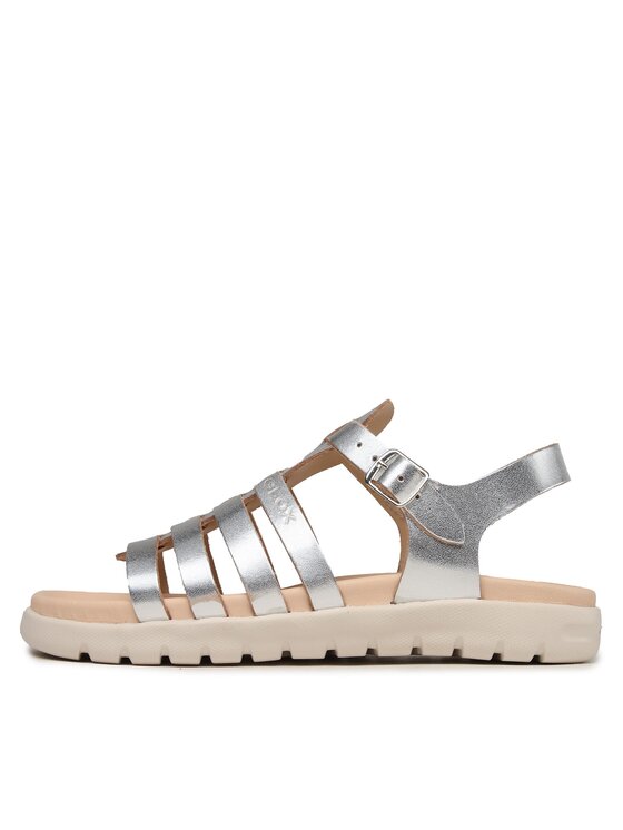 Geox Sandale Geox J Sandal Soleima Gir J35GSB000CFC1007 D Argintiu