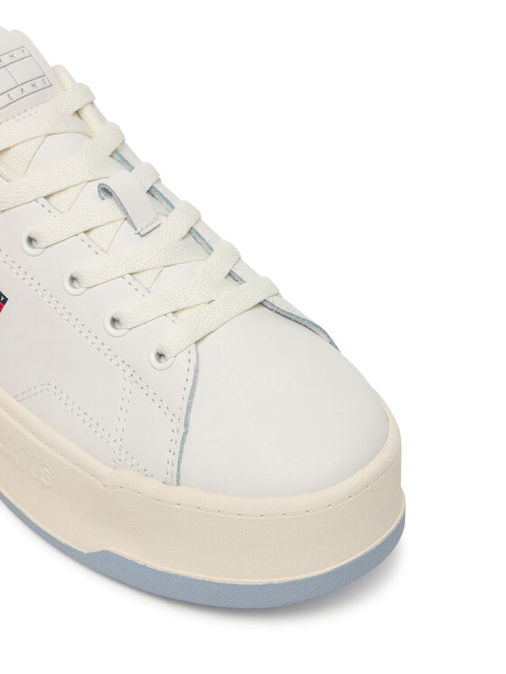 Tommy Jeans Sportcipők Tommy Jeans Tjw Script Cupsole Flatform EN0EN02961 Krém