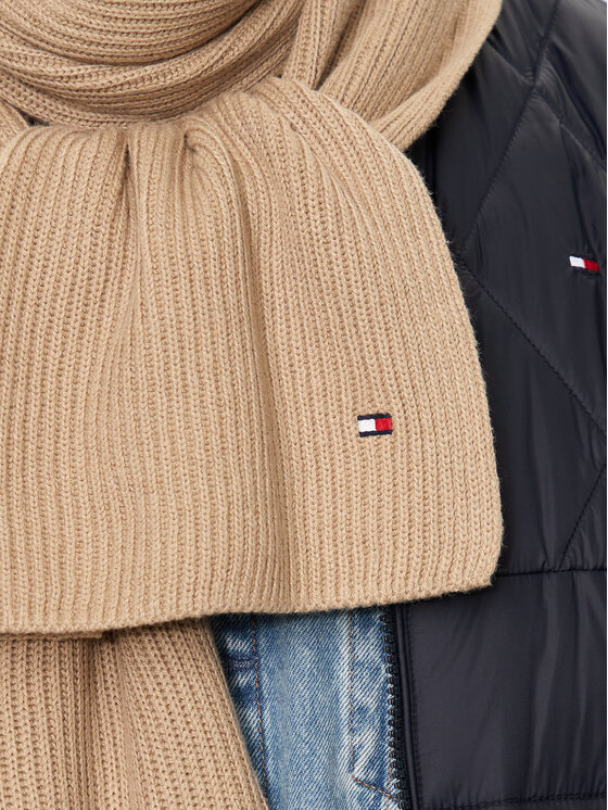 Tommy Hilfiger Šallīte Tommy Hilfiger Flag AM0AM12847 Bēšs
