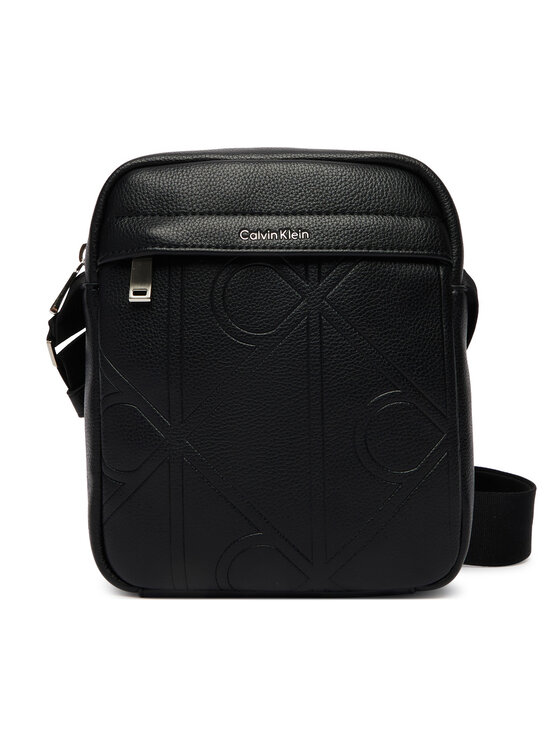 Calvin Klein Bandolera Calvin Klein Emblem Aop Emboss Reporter LV04D3331G Negro