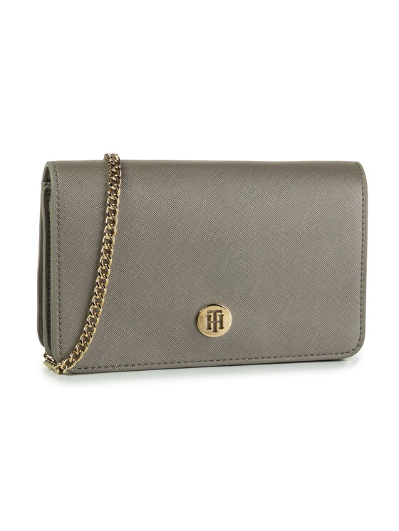 Tommy Hilfiger Borsetta Tommy Hilfiger Honey Crossover Metallic AW0AW07549 Grigio