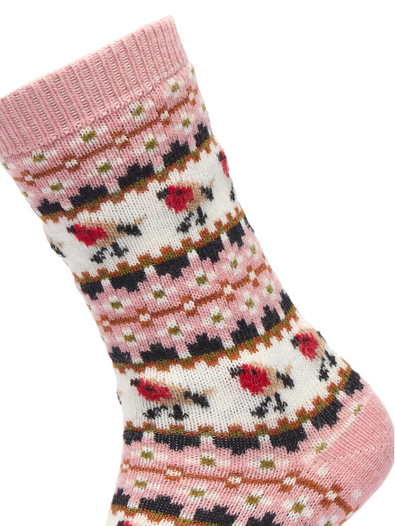 Barbour Șosete lungi Barbour Robin Fair Isle LSO0077PI11 Roz deschis