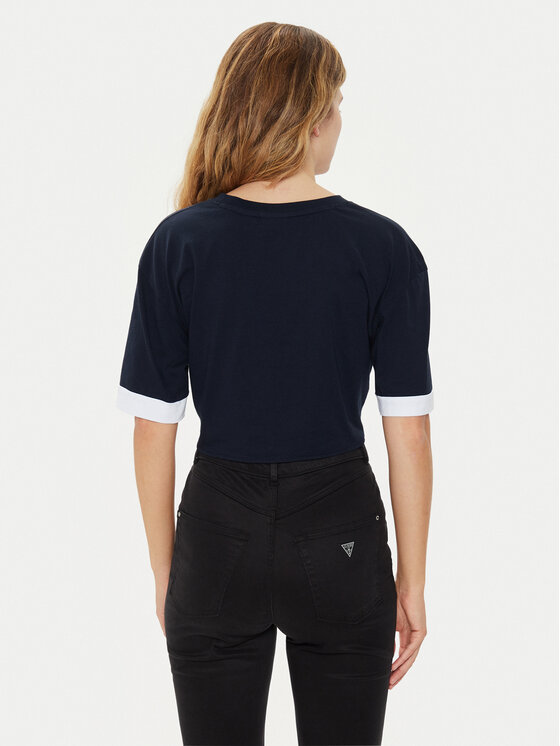 Guess Guess Футболка V4GI00 I3Z14 Cиній Boxy Fit