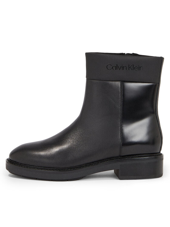 Calvin Klein Členková obuv Calvin Klein Rubber Sole Ankle Boot Lg Wl HW0HW01700 Čierna