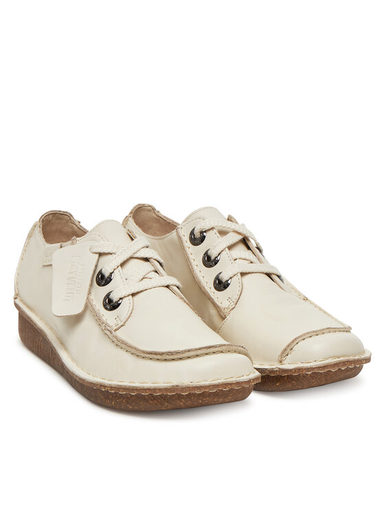 Clarks Poltopánky Clarks Funny Dream 26181433 Écru
