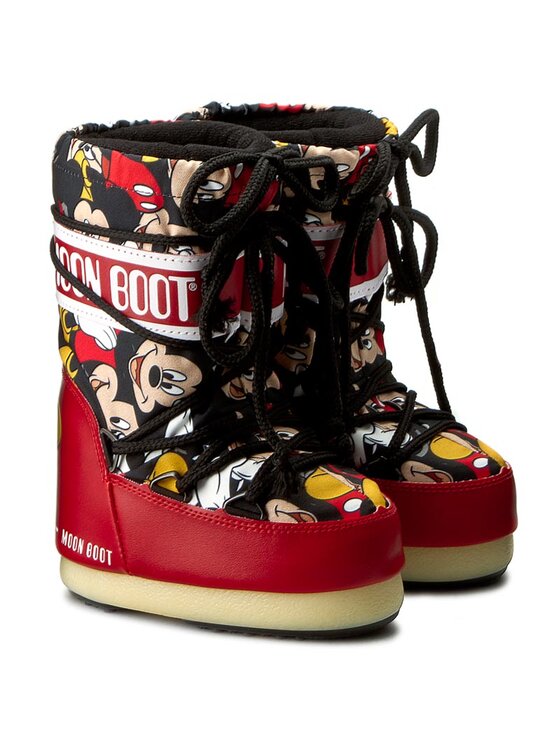 Moon Boot Stivali da neve Moon Boot Jr Mickey 34000600001 Rosso/Nero
