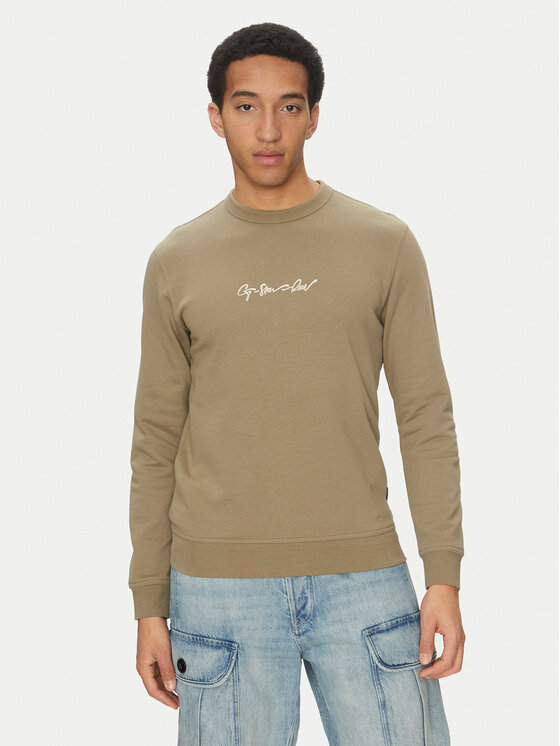 G-STAR G-STAR Sudadera G-Script D26407-D257 6057 Caqui Regular Fit