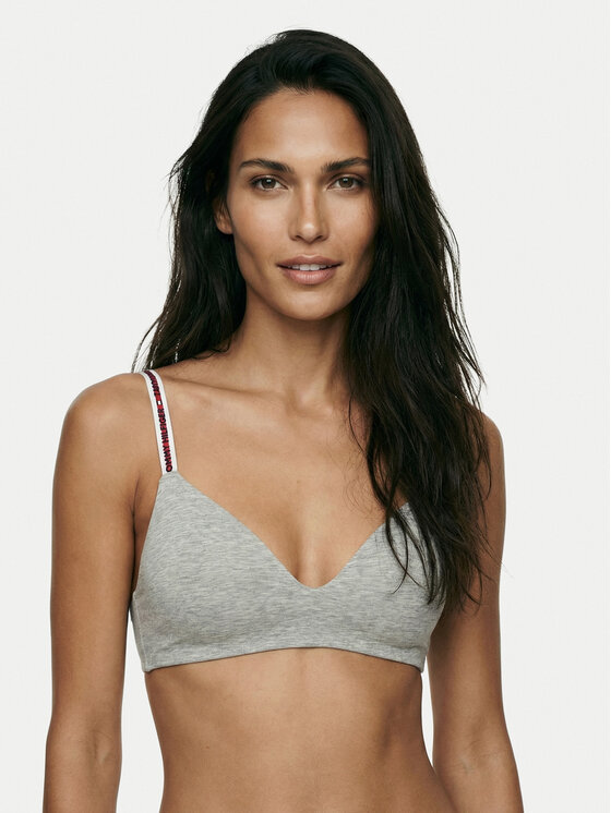 Tommy Hilfiger Tommy Hilfiger Varrásmentes melltartó Lighty Lined UW0UW02413 Szürke