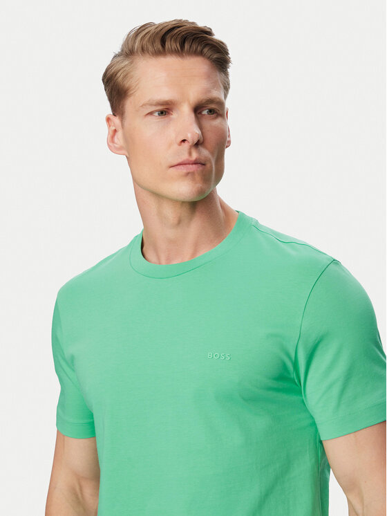 BOSS BOSS Camiseta Thompson 01 50468347 Verde Regular Fit