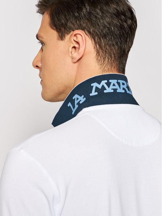 La Martina La Martina Pólóing CCMP01 PK001 Fehér Regular Fit