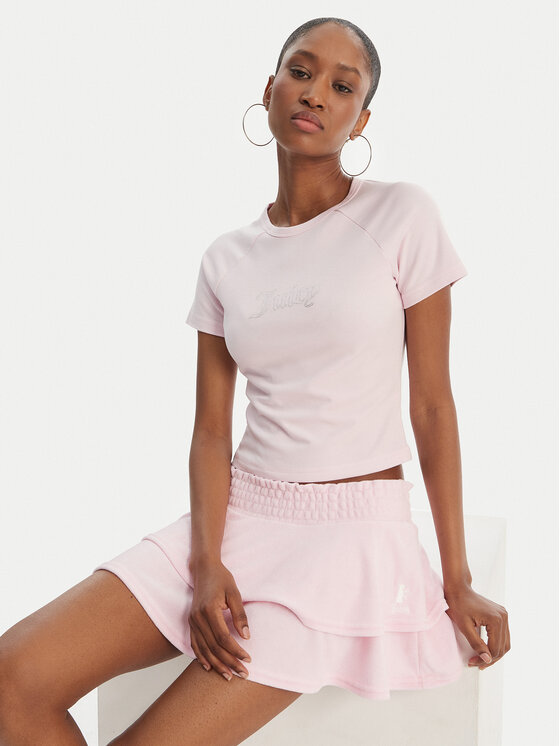 Juicy Couture Juicy Couture Camiseta Baby JCWCT126317 Rosa Slim Fit
