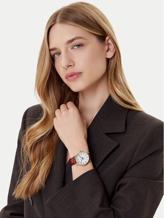 Timex Ρολόι Timex Easy Reader TW2W95500 Χρυσό