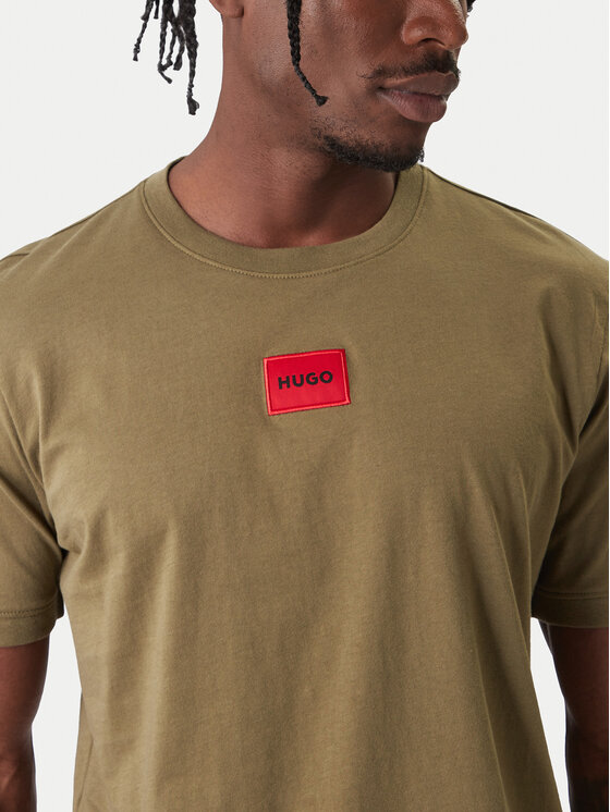 HUGO HUGO Футболка Diragolino 50447978 Хакі Regular Fit