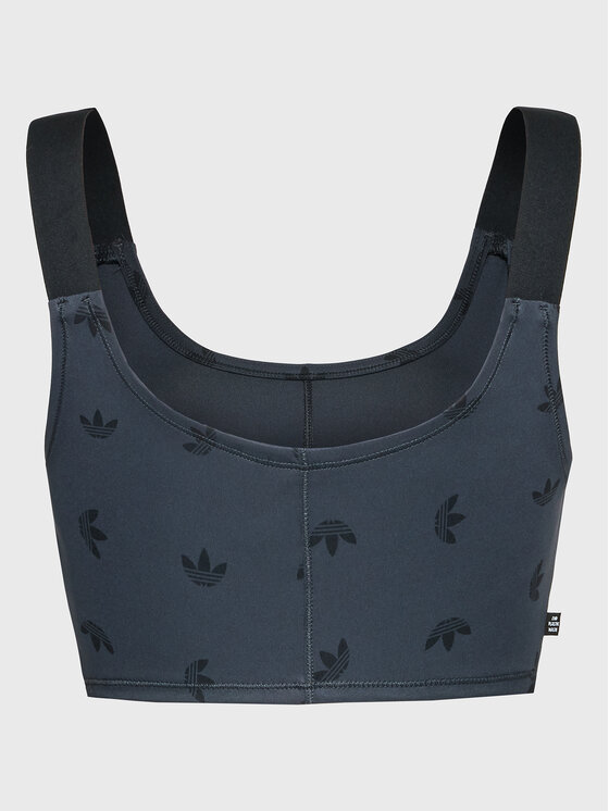 adidas adidas Топ Allover Print Corset HL9159 Сірий Slim Fit