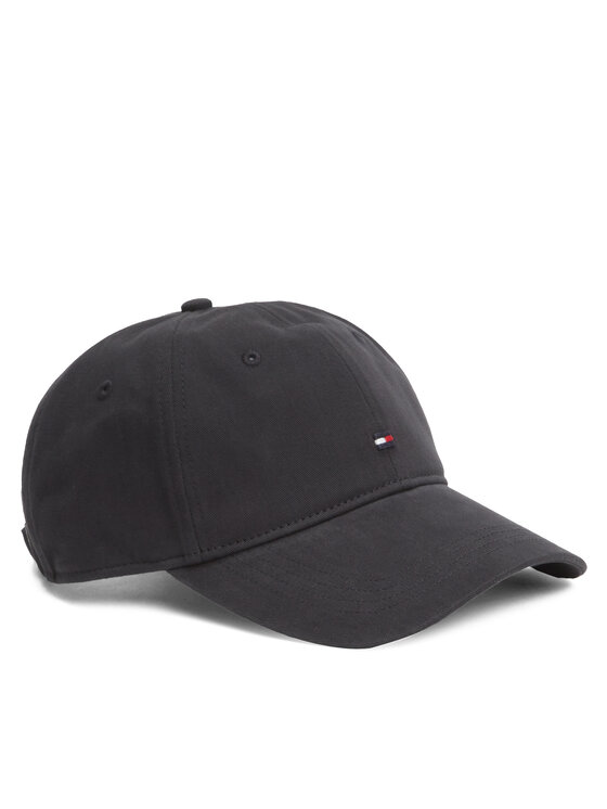 Tommy Hilfiger Kepurė su snapeliu Tommy Hilfiger Flag '85 Soft 6 Panel Cap AM0AM12531 Juoda