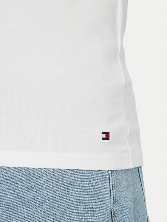 Tommy Hilfiger Tommy Hilfiger Conjunto de camisetas UM0UM03929 Blanco Slim Fit