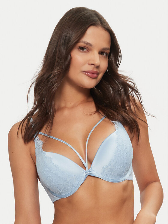 Hunkemöller Hunkemöller Reggiseno Push-up Isabella 206360 Blu