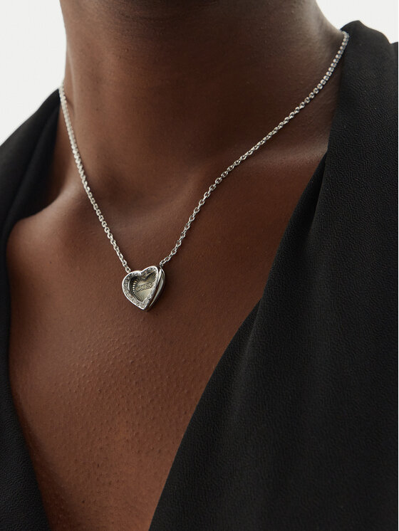 Guess Naszyjnik Guess JUBN04 606JW Srebrny