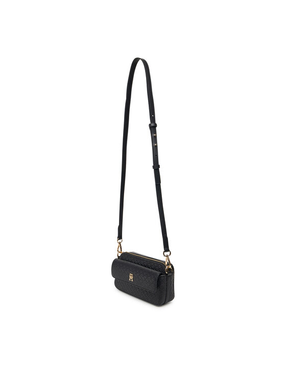 Tommy Hilfiger Kabelka Tommy Hilfiger Th Icon Camera Bag Mono AW0AW18922 Čierna