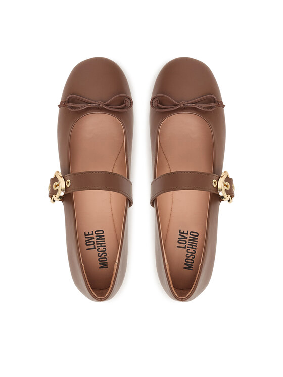LOVE MOSCHINO Балетки LOVE MOSCHINO JA11091G1PIE0302 Коричневий