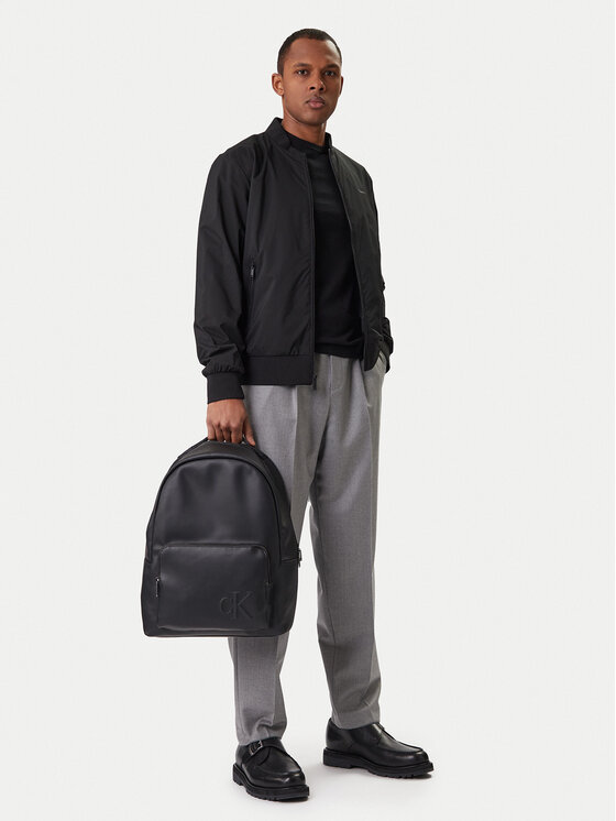 Calvin Klein Zaino Calvin Klein Bold Ck Round Backpack LV04D3246G Nero