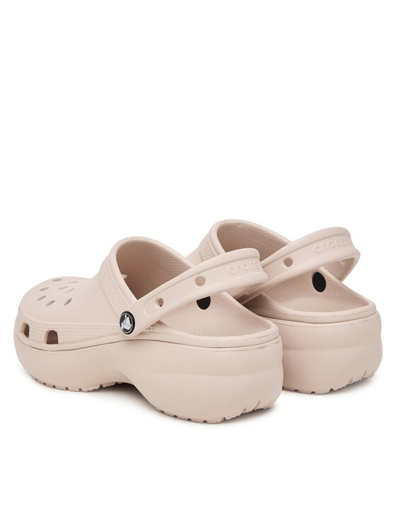 Crocs Шльопанці Crocs Classic Platform Clog 206750 Бежевий