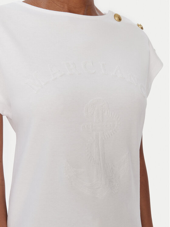 Marciano Guess Marciano Guess Camiseta 6RGI03 6362A Blanco Regular Fit