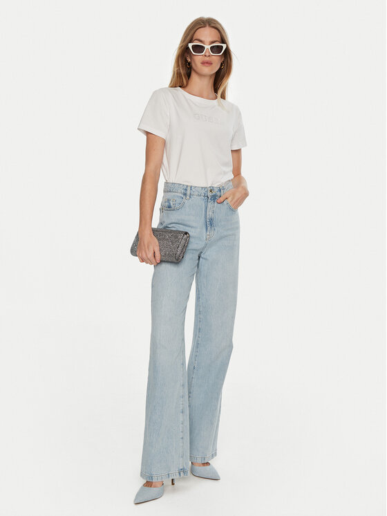 Guess Guess Футболка V3BI11 J1314 Білий Regular Fit