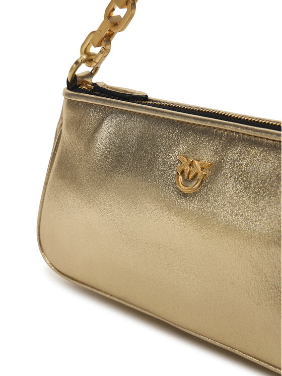 PINKO Kabelka PINKO Half Moon Baguette Mini AI 25-26 PLTT 105069 A2O9 Zlatá