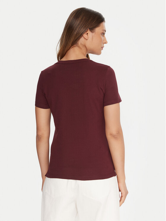 Guess Guess Camiseta W1YI1B I3Z14 Guinda/burdeos Regular Fit