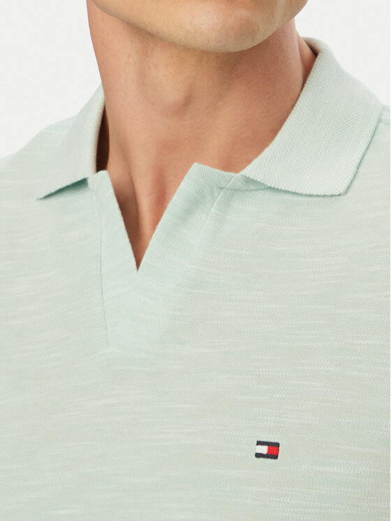Tommy Hilfiger Tommy Hilfiger Polo Textured Oxford Pique MW0MW38482 Verde claro Regular Fit