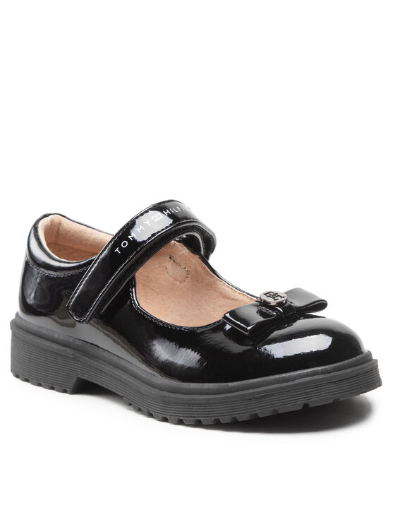 Tommy Hilfiger Półbuty Tommy Hilfiger Ballerina T3A3-32580-0774 M Czarny