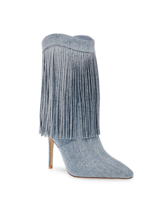 Steve Madden Kovbojská obuv Steve Madden Delray Bootie SM11002946-04004-48K Modrá