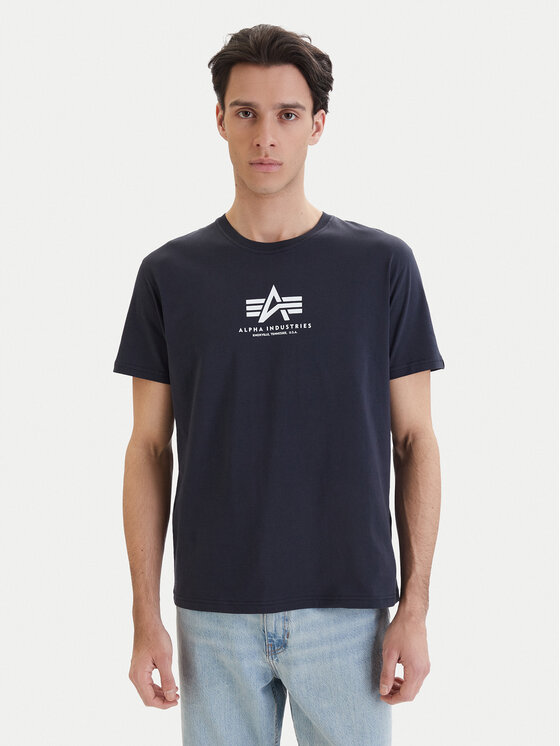 Alpha Industries Alpha Industries Camiseta Basic 118533 Azul marino Regular Fit