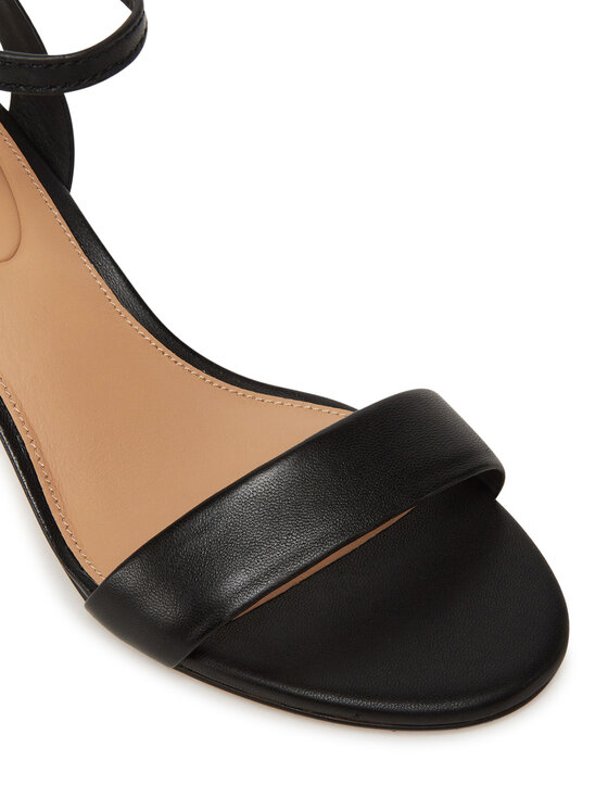 Tommy Hilfiger Espadrile Tommy Hilfiger Leather Ankle Strap Espad Sandal FW0FW08533 Črna
