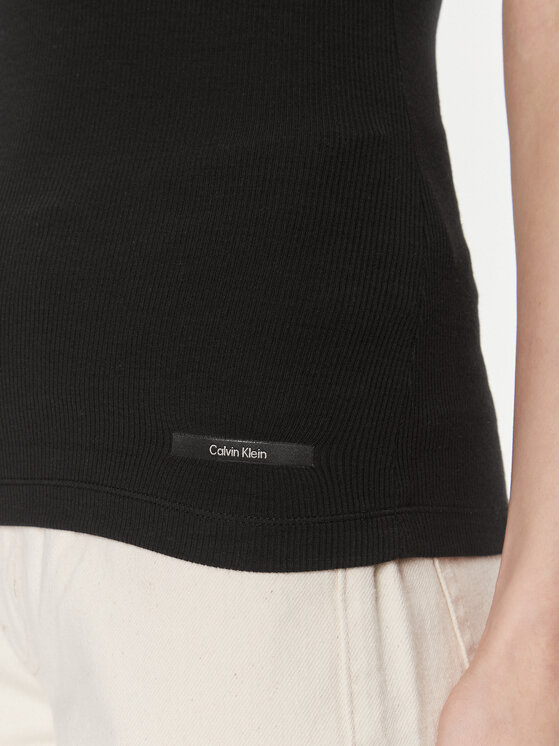 Calvin Klein Calvin Klein Top Modal Rib Tank Top K20K206406 Negro Slim Fit