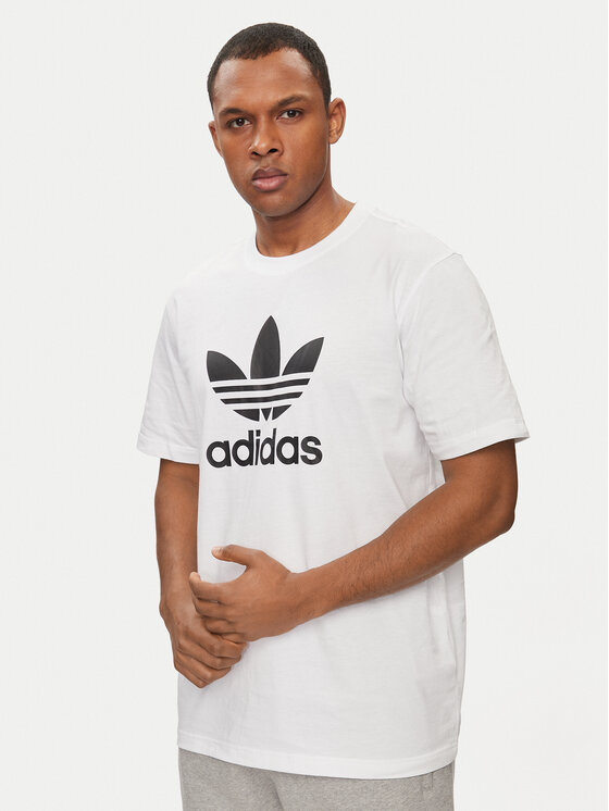 adidas adidas Футболка adicolor Trefoil IV5353 Білий Regular Fit