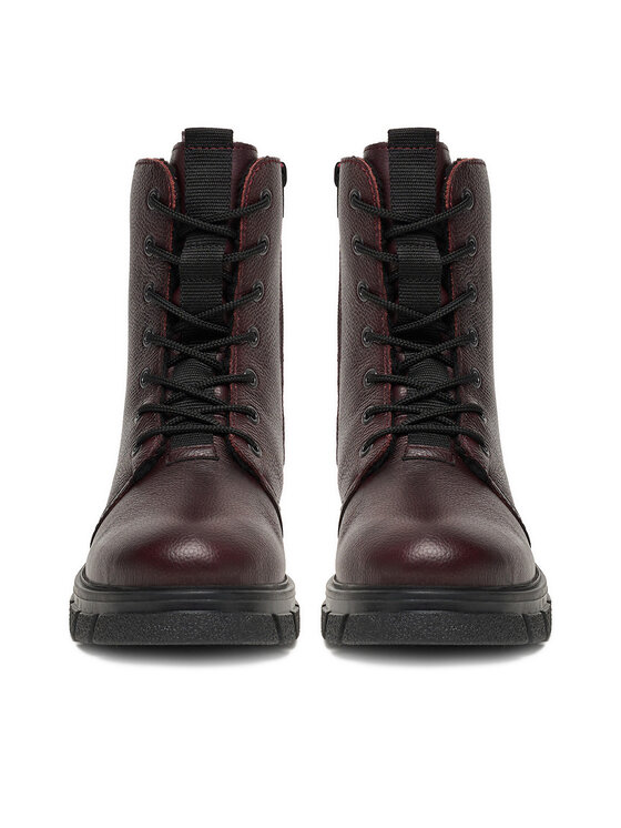 Rieker Botines planos Rieker CEO-Z9116-35 Guinda/burdeos