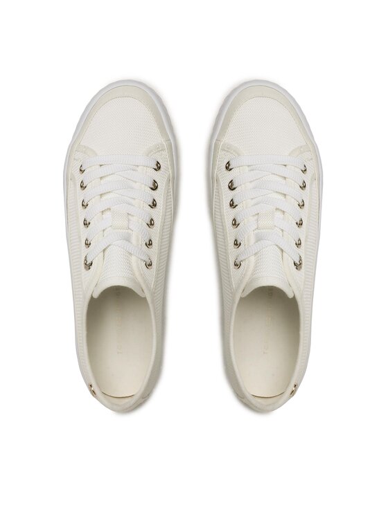 Tommy Hilfiger Kedai Tommy Hilfiger Platform Vulcanized Sneaker FW0FW07156 Smėlio