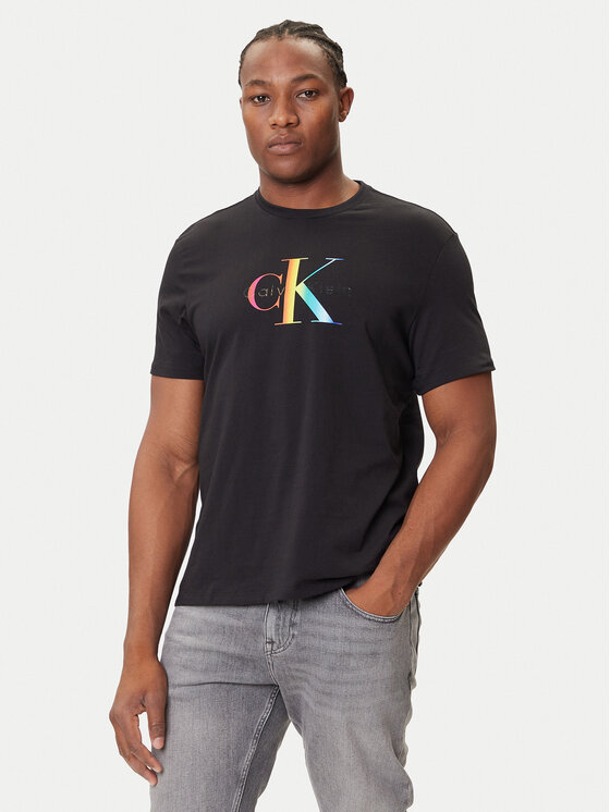 Calvin Klein Jeans Calvin Klein Jeans Marškinėliai Pride Graphic LV04RC800G Juoda Regular Fit