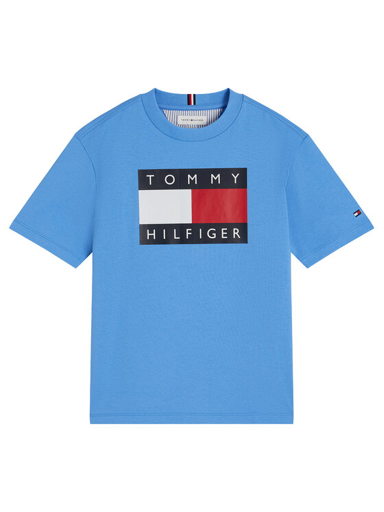 Tommy Hilfiger Tommy Hilfiger Camiseta Heritage KB0KB10340 Azul Regular Fit