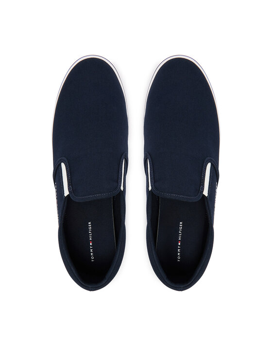 Tommy Hilfiger Πάνινα παπούτσια Tommy Hilfiger Vulc Core Slip On FM0FM05689 Σκούρο μπλε