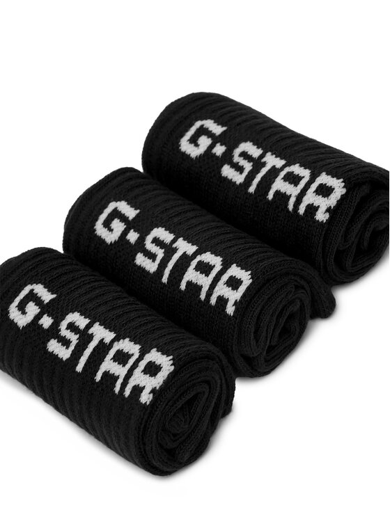 G-STAR Довгі шкарпетки G-Star Raw AS_G_STAR_001W_SS25 (3-PACK) Чорний