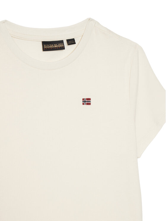 Napapijri Napapijri Camiseta Salis NP0A4GEH Blanco Regular Fit